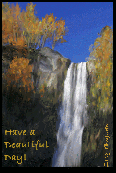 Click to get the codes for this image. Have a Beautiful Day Waterfall, Have a Great Day Free Image, Glitter Graphic, Greeting or Meme for any Facebook, Twitter or any blog.