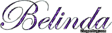 Click to get the codes for this image. Belinda Purple Glitter Name, Girl Names Free Image Glitter Graphic for Facebook, Twitter or any blog.