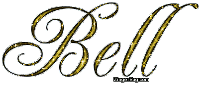 Click to get the codes for this image. Bell Gold Glitter Name, Girl Names Free Image Glitter Graphic for Facebook, Twitter or any blog.