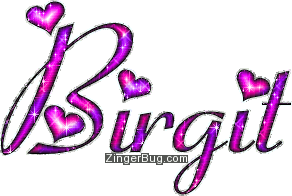 Click to get the codes for this image. Birgit Pink And Purple Glitter Name, Girl Names Free Image Glitter Graphic for Facebook, Twitter or any blog.