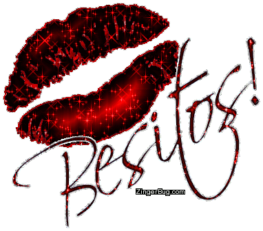 Click to get the codes for this image. Besitos Glitter Lips, Spanish, Hugs and Kisses, Popular Favorites Glitter Graphic, Comment, Meme, GIF or Greeting