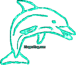 Click to get the codes for this image. Dolphin Aqua Glitter Graphic, Animals, Animals  Fish Dolphins Whales Free Image, Glitter Graphic, Greeting or Meme for Facebook, Twitter or any forum or blog.