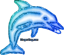 Click to get the codes for this image. Dolphin Blue Glitter Graphic, Animals, Animals  Fish Dolphins Whales Free Image, Glitter Graphic, Greeting or Meme for Facebook, Twitter or any forum or blog.