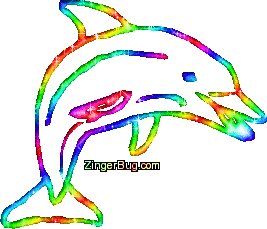 Click to get the codes for this image. Dolphin Rainbow Glitter Graphic, Animals, Animals  Fish Dolphins Whales Free Image, Glitter Graphic, Greeting or Meme for Facebook, Twitter or any forum or blog.