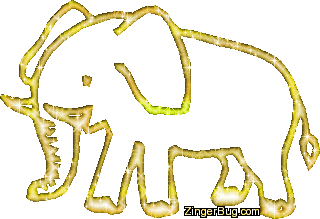 Click to get the codes for this image. Elephant Gold Glitter Graphic, Animals, Animal Free Image, Glitter Graphic, Greeting or Meme for Facebook, Twitter or any forum or blog.