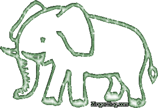 Click to get the codes for this image. Elephant Green Glitter Graphic, Animals, Animal Free Image, Glitter Graphic, Greeting or Meme for Facebook, Twitter or any forum or blog.