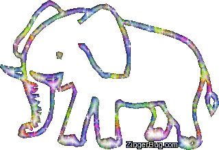 Click to get the codes for this image. Elephant Multi-Colored Glitter Graphic, Animals, Animal Free Image, Glitter Graphic, Greeting or Meme for Facebook, Twitter or any forum or blog.