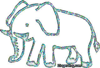 Click to get the codes for this image. Elephant Glitter Graphic, Animals, Animal Free Image, Glitter Graphic, Greeting or Meme for Facebook, Twitter or any forum or blog.