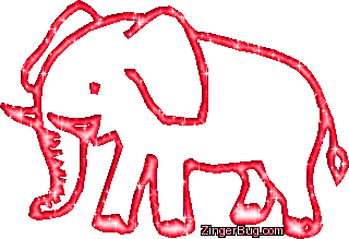 Click to get the codes for this image. Elephant Red Glitter Graphic, Animals, Animal Free Image, Glitter Graphic, Greeting or Meme for Facebook, Twitter or any forum or blog.