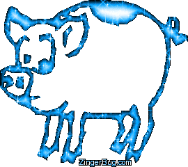 Click to get the codes for this image. Pig Blue Glitter Graphic, Animals, Animal Free Image, Glitter Graphic, Greeting or Meme for Facebook, Twitter or any forum or blog.