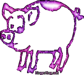 Click to get the codes for this image. Pig Purple Glitter Graphic, Animals, Animal Free Image, Glitter Graphic, Greeting or Meme for Facebook, Twitter or any forum or blog.