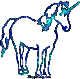 Click to get the codes for this image. Unicorn Blue Glitter Graphic, Animals, Animals  Horses  Hooved Creatures Free Image, Glitter Graphic, Greeting or Meme for Facebook, Twitter or any forum or blog.
