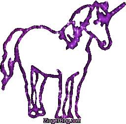 Click to get the codes for this image. Unicorn Purple Glitter Graphic, Animals, Animals  Horses  Hooved Creatures Free Image, Glitter Graphic, Greeting or Meme for Facebook, Twitter or any forum or blog.