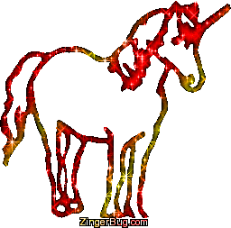 Click to get the codes for this image. Unicorn Red Glitter Graphic, Animals, Animals  Horses  Hooved Creatures Free Image, Glitter Graphic, Greeting or Meme for Facebook, Twitter or any forum or blog.