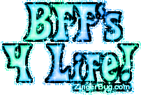 Click to get the codes for this image. Bffs 4 Life Blue Glitter Text Graphic, Friendship, BFF Free Image, Glitter Graphic, Greeting or Meme for Facebook, Twitter or any forum or blog.