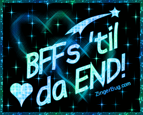 Click to get the codes for this image. Bffs 'Til Da End Blue Stars Glitter Graphic, Friendship, BFF Free Image, Glitter Graphic, Greeting or Meme for Facebook, Twitter or any forum or blog.