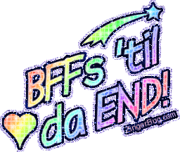 Click to get the codes for this image. Bffs 'Til Da End Rainbow Glitter Graphic, Friendship, BFF Free Image, Glitter Graphic, Greeting or Meme for Facebook, Twitter or any forum or blog.