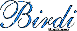 Click to get the codes for this image. Birdi Blue Glitter Name, Girl Names Free Image Glitter Graphic for Facebook, Twitter or any blog.