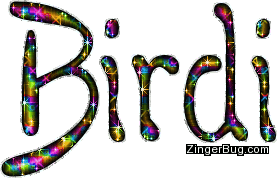 Click to get the codes for this image. Birdi Multi Colored Glitter Name, Girl Names Free Image Glitter Graphic for Facebook, Twitter or any blog.