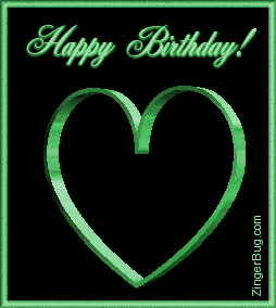Click to get the codes for this image. Birthday 3d Heart Green, Birthday Hearts, 3D Birthday Graphics, Hearts, Happy Birthday Free Image, Glitter Graphic, Greeting or Meme for Facebook, Twitter or any forum or blog.