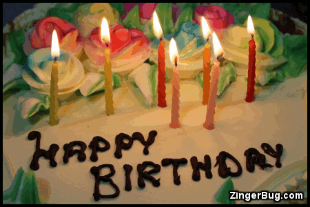 Click to get the codes for this image. Birthday Cake With Flickering Candles, Happy Birthday, Happy Birthday, Birthday Candles, Birthday Cakes Free Image, Glitter Graphic, Greeting or Meme for Facebook, Twitter or any forum or blog.