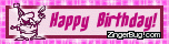 Click to get the codes for this image. Birthday Cute Pink Blinkie, Birthday Blinkies, Happy Birthday Free Image, Glitter Graphic, Greeting or Meme for Facebook, Twitter or any forum or blog.