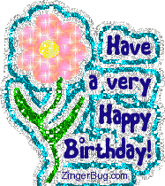 Click to get the codes for this image. Have a Very Happy Birthday Glitter Flower, Birthday Flowers, Flowers, Happy Birthday Free Image, Glitter Graphic, Greeting or Meme for Facebook, Twitter or any forum or blog.