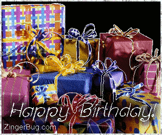 Click to get the codes for this image. Happy Birthday Glitter Packages, Birthday Presents, Happy Birthday, Popular Favorites Free Image, Glitter Graphic, Greeting or Meme for Facebook, Twitter or any forum or blog.