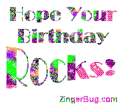 Click to get the codes for this image. Hope Your Birthday Rocks Glitter Text, Hope Your Birthday Rocks, Happy Birthday Free Image, Glitter Graphic, Greeting or Meme for Facebook, Twitter or any forum or blog.