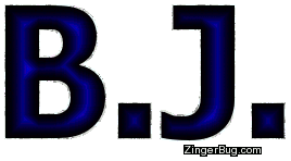 Click to get the codes for this image. B.J. Blue Glitter Name, Guy Names Free Image Glitter Graphic for Facebook, Twitter or any blog.