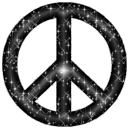 Click to get the codes for this image. Black Glitter Peace Sign With Silver Border, Peace Signs Free Image, Glitter Graphic, Greeting or Meme.