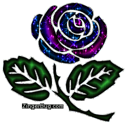 Click to get the codes for this image. Blue And Pink Glitter Rose, Flowers, Flowers, Popular Favorites Glitter Graphic, Comment, Meme, GIF or Greeting