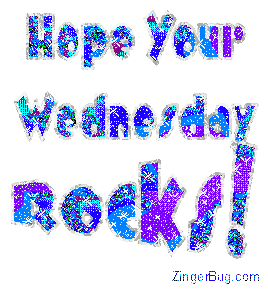 Click to get the codes for this image. Blue Wednesday Rocks Glitter Text Graphic, Happy Wednesday Free Image, Glitter Graphic, Greeting or Meme for Facebook, Twitter or any forum or blog.