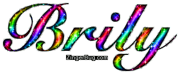 Click to get the codes for this image. Brily Rainbow Glitter Name, Girl Names Free Image Glitter Graphic for Facebook, Twitter or any blog.