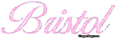 Click to get the codes for this image. Bristol Pink Glitter Name, Girl Names Free Image Glitter Graphic for Facebook, Twitter or any blog.