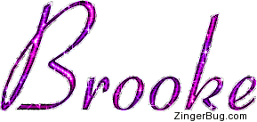 Click to get the codes for this image. Brooke Pink Glitter Name Text, Girl Names Free Image Glitter Graphic for Facebook, Twitter or any blog.