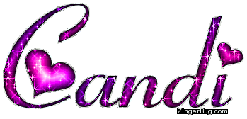 Click to get the codes for this image. Candi Pink Purple Glitter Name With Hearts, Girl Names Free Image Glitter Graphic for Facebook, Twitter or any blog.
