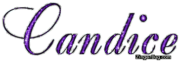 Candice Purple Glitter Name Glitter Graphic, Greeting, Comment, Meme or GIF