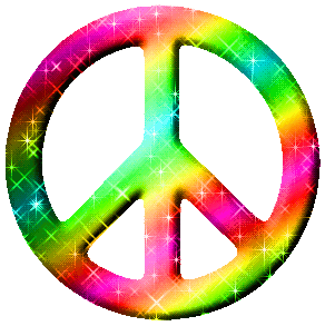 Click to get the codes for this image. Candy Colored Glittered Peace Sign, Peace Signs Free Image, Glitter Graphic, Greeting or Meme.