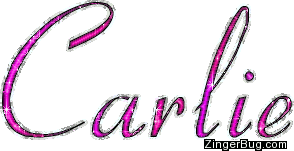 Click to get the codes for this image. Carlie Pink Glitter Name, Girl Names Free Image Glitter Graphic for Facebook, Twitter or any blog.
