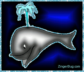 Click to get the codes for this image. Cartoon Whale Glitter Graphic, Animals, Animals  Fish Dolphins Whales Free Image, Glitter Graphic, Greeting or Meme for Facebook, Twitter or any forum or blog.