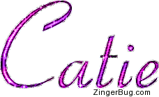 Click to get the codes for this image. Catie Pink Glitter Name Text, Girl Names Free Image Glitter Graphic for Facebook, Twitter or any blog.