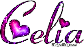 Click to get the codes for this image. Celia Pink And Purple Glitter Name, Girl Names Free Image Glitter Graphic for Facebook, Twitter or any blog.