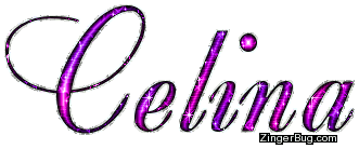 Click to get the codes for this image. Celina Pink Purple Glitter Name, Girl Names Free Image Glitter Graphic for Facebook, Twitter or any blog.