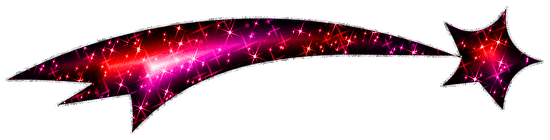 Click to get the codes for this image. Cherry Red Shooting Star, Celestial  Stars Moons etc, Stars Free Image, Glitter Graphic, Greeting or Meme.