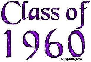 Click to get the codes for this image. Class Of 1960 Purple Glitter, Class Of 1960 Free glitter graphic image designed for posting on Facebook, Twitter or any forum or blog.