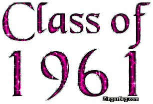 Click to get the codes for this image. Class Of 1961 Pink Glitter, Class Of 1961 Free glitter graphic image designed for posting on Facebook, Twitter or any forum or blog.