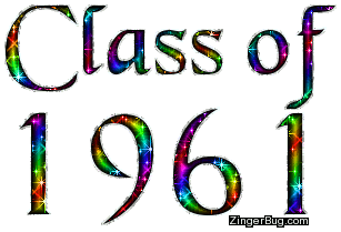 Click to get the codes for this image. Class Of 1961 Rainbow Glitter, Class Of 1961 Free glitter graphic image designed for posting on Facebook, Twitter or any forum or blog.