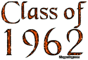 Click to get the codes for this image. Class Of 1962 Orange Glitter, Class Of 1962 Free glitter graphic image designed for posting on Facebook, Twitter or any forum or blog.