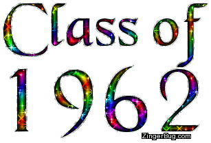 Click to get the codes for this image. Class Of 1962 Rainbow Glitter, Class Of 1962 Free glitter graphic image designed for posting on Facebook, Twitter or any forum or blog.